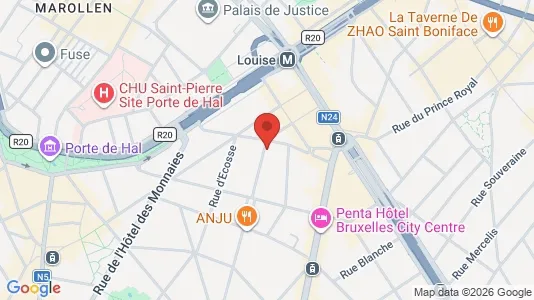 Apartments for rent i Brussels Sint-Gillis - kort over placeringen