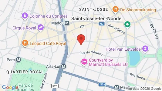 Apartments for rent i Brussels Sint-Joost-ten-Node - kort over placeringen