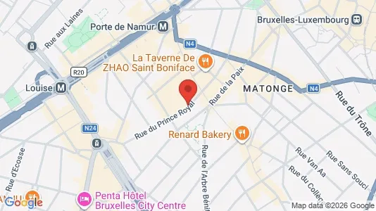 Apartments for rent i Brussels Elsene - kort over placeringen