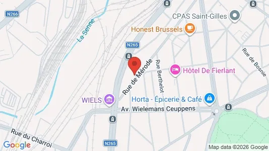 Apartments for rent i Brussels Vorst - kort over placeringen