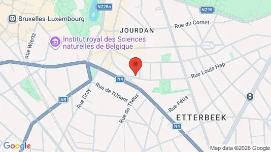 Apartments for rent i Brussels Etterbeek - kort over placeringen