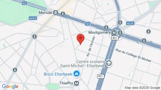 Apartments for rent i Brussels Etterbeek - kort over placeringen