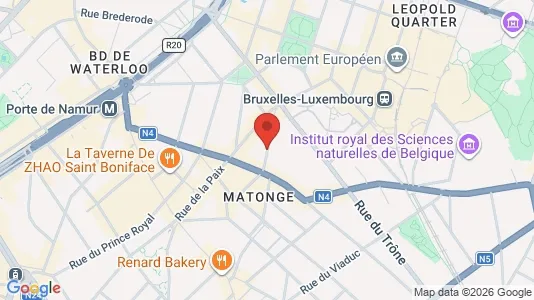 Apartments for rent i Brussels Elsene - kort over placeringen