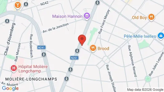 Apartments for rent i Brussels Vorst - kort over placeringen