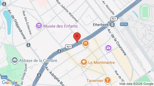 Apartments for rent i Brussels Elsene - kort over placeringen