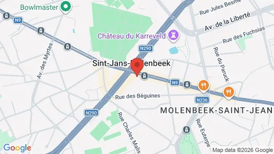 Apartments for rent i Brussels Sint-Jans-Molenbeek - kort over placeringen