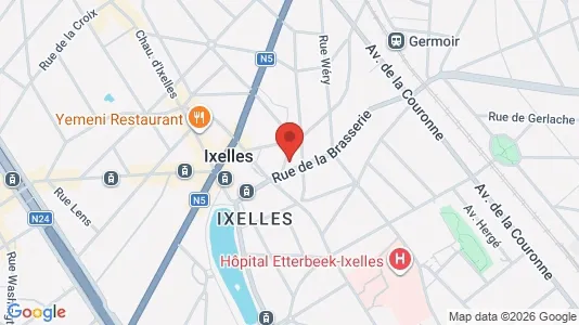 Apartments for rent i Brussels Elsene - kort over placeringen