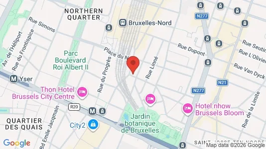 Apartments for rent i Brussels Sint-Joost-ten-Node - kort over placeringen