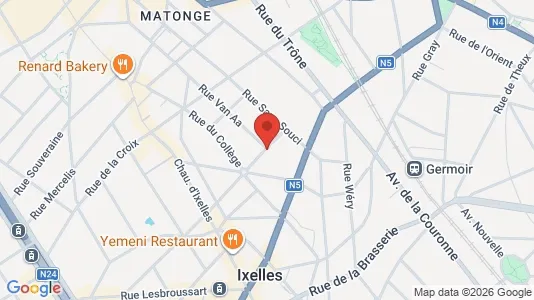 Apartments for rent i Brussels Elsene - kort over placeringen