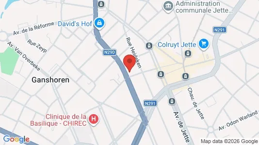 Apartments for rent i Brussels Ganshoren - kort over placeringen