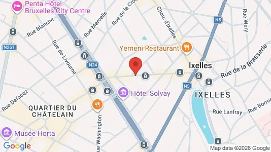Apartments for rent i Brussels Elsene - kort over placeringen