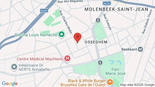 Apartments for rent i Brussels Sint-Jans-Molenbeek - kort over placeringen