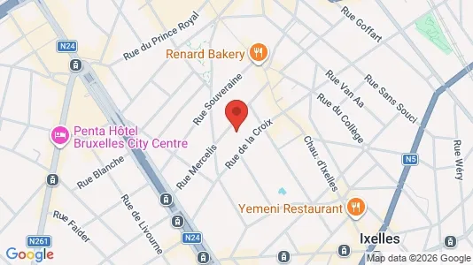 Apartments for rent i Brussels Elsene - kort over placeringen