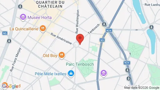Apartments for rent i Brussels Elsene - kort over placeringen