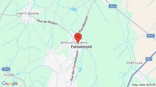 Apartments for rent i Fernelmont - kort over placeringen