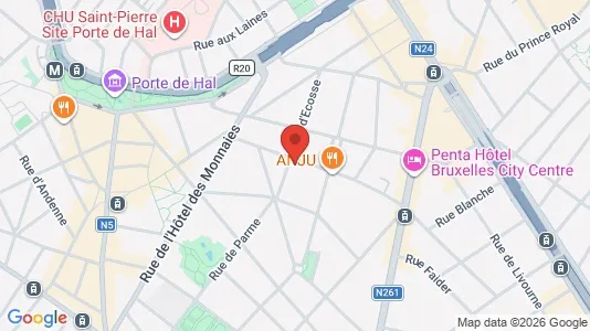 Apartments for rent i Brussels Sint-Gillis - kort over placeringen
