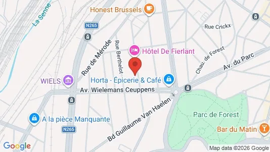 Apartments for rent i Brussels Vorst - kort over placeringen