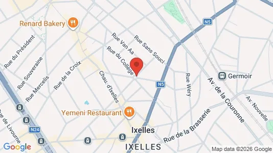 Apartments for rent i Brussels Elsene - kort over placeringen