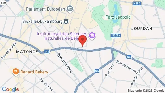 Apartments for rent i Brussels Elsene - kort over placeringen