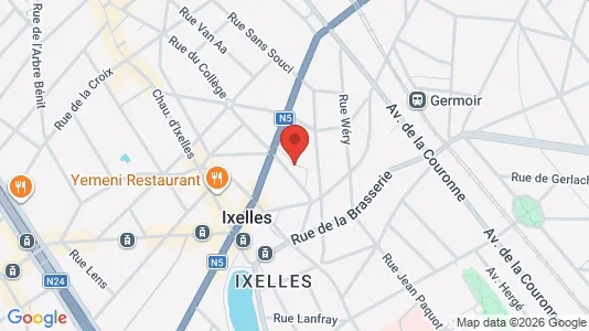 Apartments for rent i Brussels Elsene - kort over placeringen
