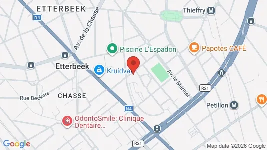 Apartments for rent i Brussels Etterbeek - kort over placeringen
