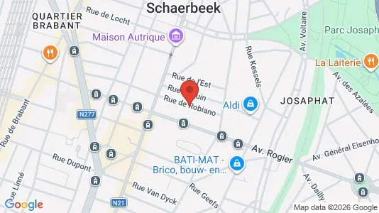 Apartments for rent i Brussels Schaarbeek - kort over placeringen