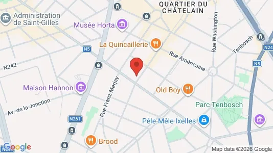 Apartments for rent i Brussels Elsene - kort over placeringen