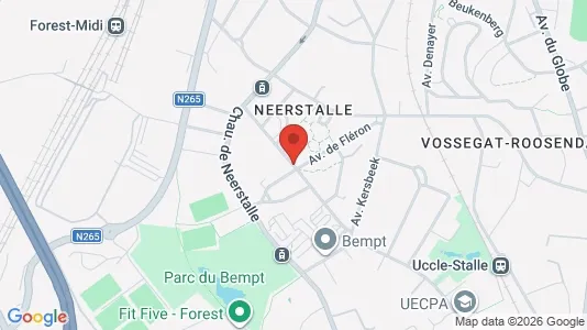 Apartments for rent i Brussels Vorst - kort over placeringen