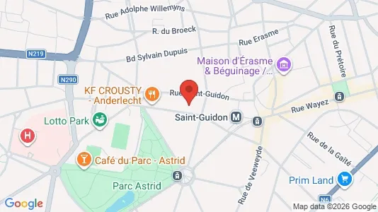 Apartments for rent i Brussels Anderlecht - kort over placeringen