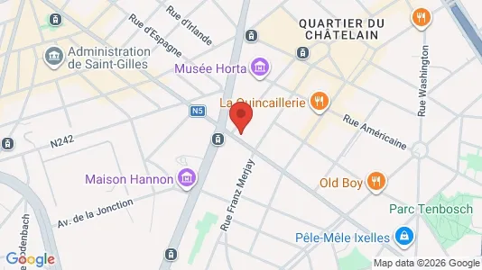 Apartments for rent i Brussels Elsene - kort over placeringen