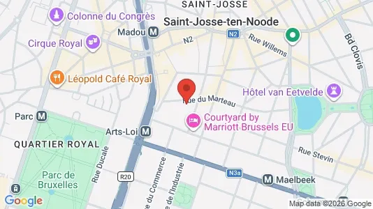 Apartments for rent i Stad Brussel - kort over placeringen