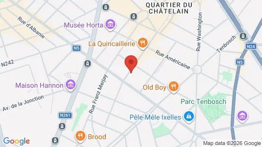 Apartments for rent i Brussels Elsene - kort over placeringen