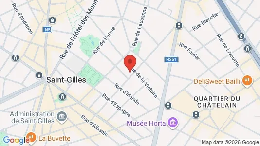 Apartments for rent i Brussels Sint-Gillis - kort over placeringen