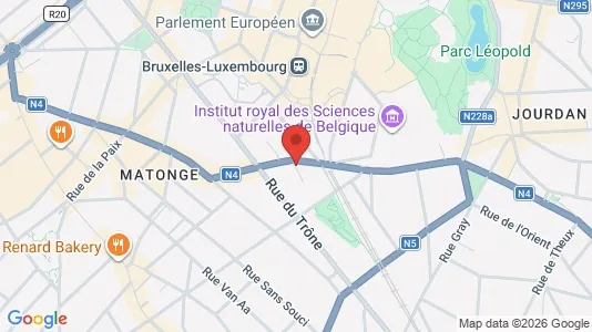 Apartments for rent i Brussels Elsene - kort over placeringen