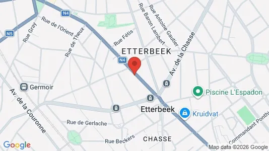 Apartments for rent i Brussels Etterbeek - kort over placeringen
