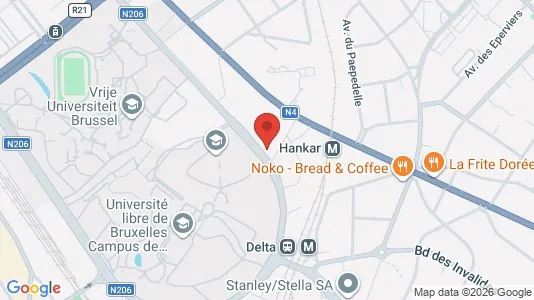 Apartments for rent i Brussels Oudergem - kort over placeringen