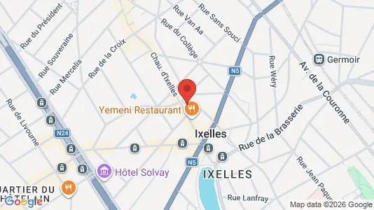Apartments for rent i Brussels Elsene - kort over placeringen
