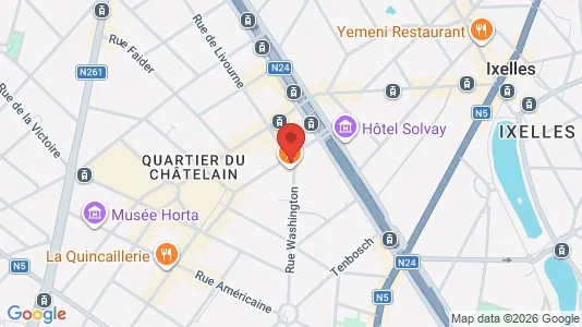 Apartments for rent i Brussels Elsene - kort over placeringen