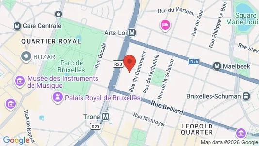 Apartments for rent i Brussels Etterbeek - kort over placeringen