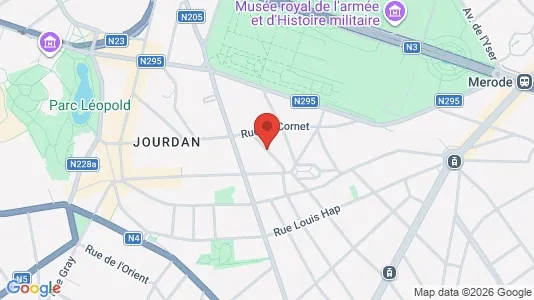 Apartments for rent i Brussels Etterbeek - kort over placeringen