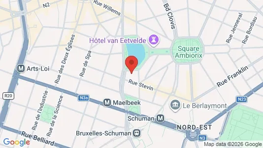 Apartments for rent i Stad Brussel - kort over placeringen