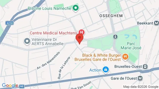 Apartments for rent i Brussels Sint-Jans-Molenbeek - kort over placeringen
