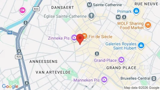 Apartments for rent i Stad Brussel - kort over placeringen