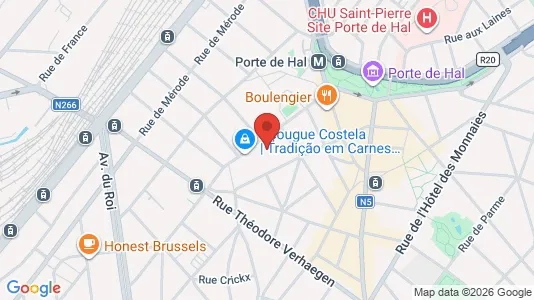 Apartments for rent i Brussels Sint-Gillis - kort over placeringen