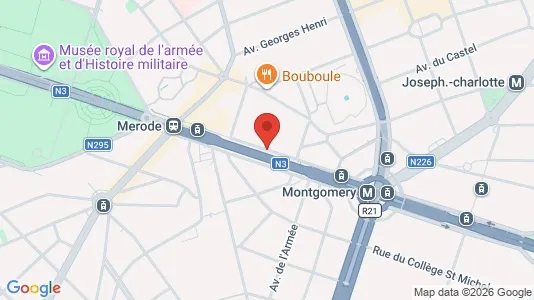 Apartments for rent i Brussels Etterbeek - kort over placeringen