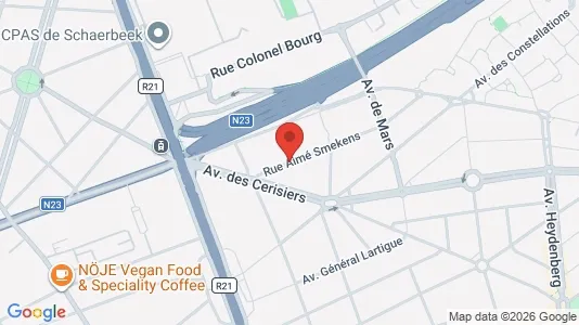 Apartments for rent i Brussels Schaarbeek - kort over placeringen