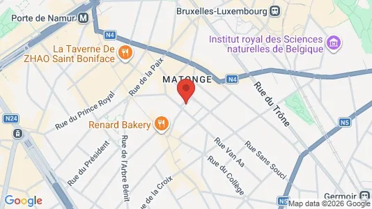 Apartments for rent i Brussels Elsene - kort over placeringen