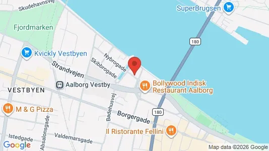 Apartments for rent i Aalborg Center - kort over placeringen