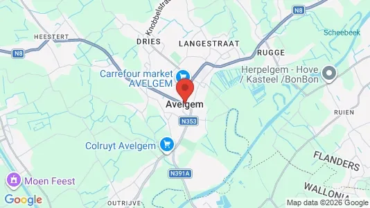 Houses for rent i Avelgem - kort over placeringen