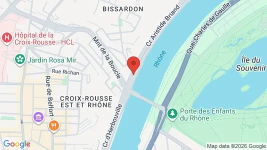 Apartments for rent i Lyon - kort over placeringen